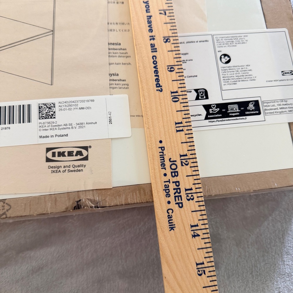 IKEA KALLAX Insert with 1 Shelf White 13x13 204.237.20 Set of 2 New Sealed - Picture 8 of 9
